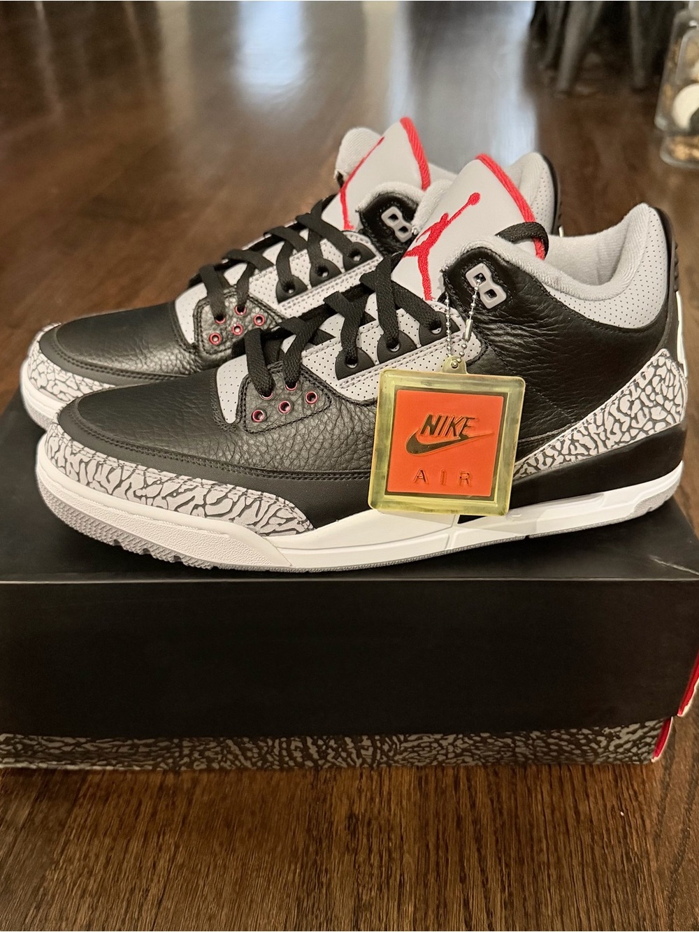Air Jordan 3 Retro OG (2018) Black Cement - Men’s Size 13